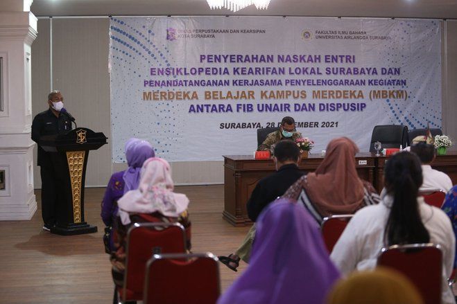 Dispusip Surabaya bersama FIB Unair dan Komunitas Rintis Ensiklopedia