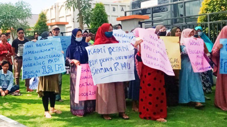 Petani Tambak Rejo Gresik Minta Polisi Usut Dugaan Korupsi Bantuan Alat Pertanian