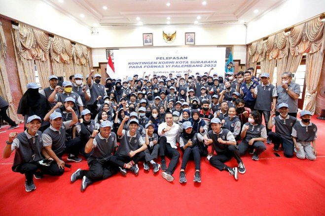 146 Atlet Kormi Surabaya Hadiri Fornas VI di Palembang