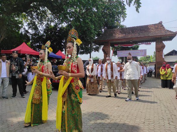 Bawa Spirit Majapahit, Pengurus Gerindra Mojokerto Dilantik di Siti Inggil