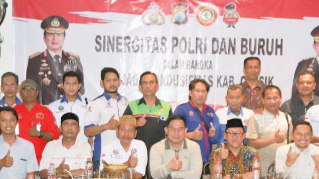 Polisi dan Buruh Jaga Kondusivitas Antisipasi Penyesuaian Kenaikan BBM