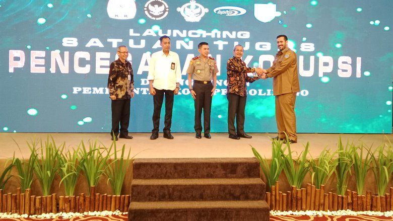 Pemkot Probolinggo Bersama Wakil Ketua KPK RI Melaunching Satgas Pencegahan Korupsi