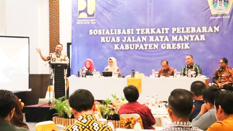 Pemkab Gresik Bareng BBPJN Jawa Bali Sosialisasikan Pelebaran Jalan Manyar Tahap II
