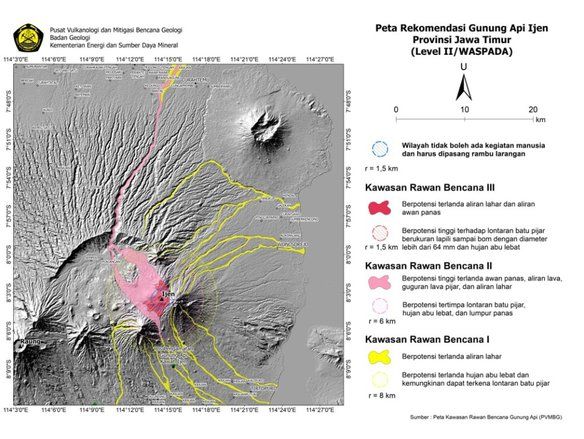 Hati - Hati, Gunung Ijen Berstatus Waspada