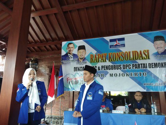 Demokrat Kabupaten Mojokerto Deklarasikan Ikfina dan Al Barra