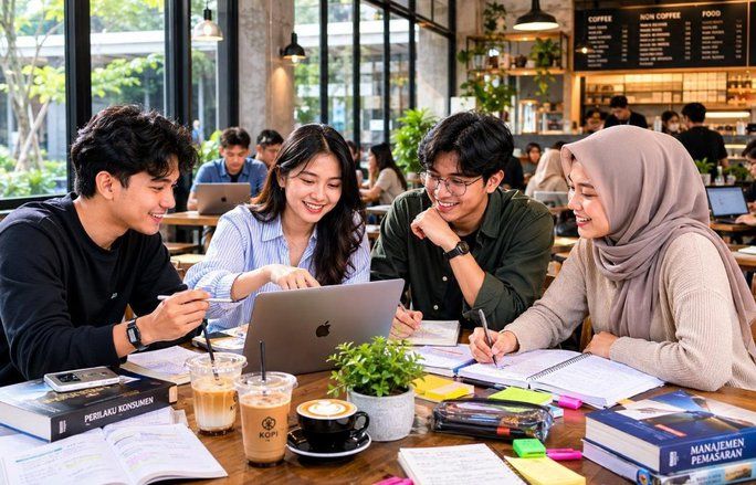 Alasan Banyak Mahasiswa Memilih Belajar di Kafe