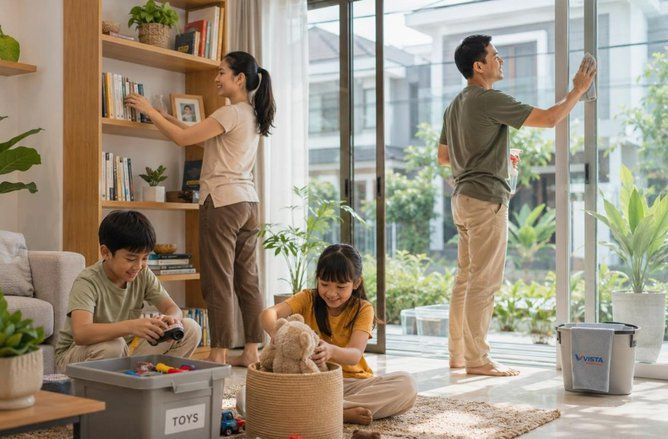 Membersihkan Rumah Bersama Membuat Akhir Pekan Lebih Produktif