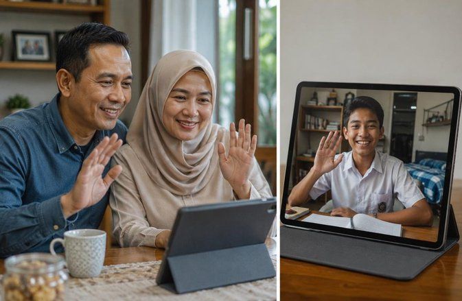 Cara Orang Tua Membangun Komunikasi Aman dengan Anak Asrama
