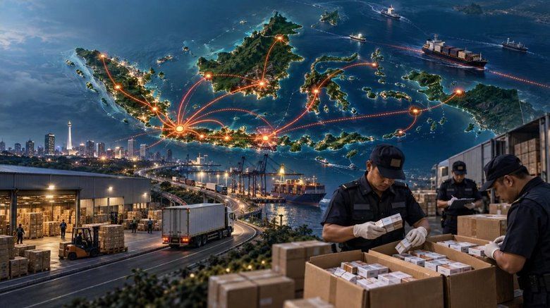 Jalur Rokok Ilegal Menembus Jaringan Logistik Antarpulau