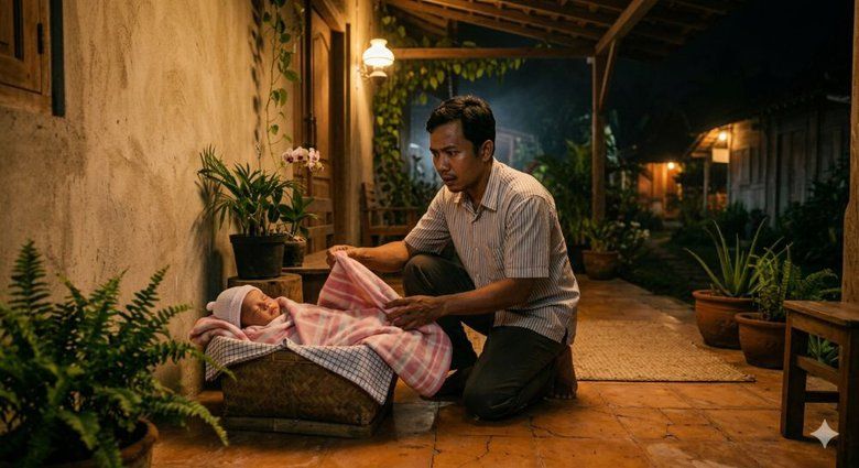 Bayi Perempuan Ditemukan di Teras Rumah Warga Jombang