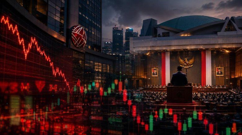 <strong>IHSG Turun Jelang Pidato Prabowo, Pasar Tunggu Bukti</strong>