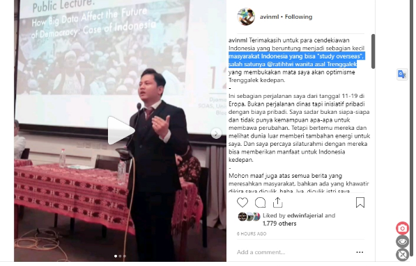 Gus Ipin Buka Suara Terkait &quot;Bolosnya&quot; Dia dari Pemerintahan