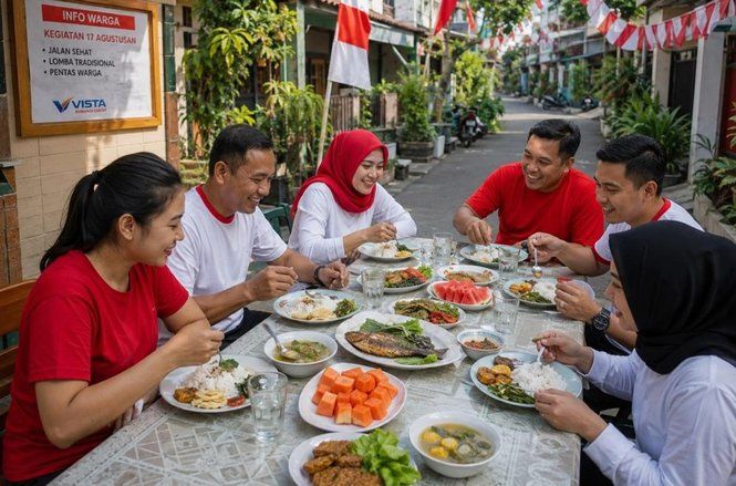 Pola Makan agar Tubuh Tetap Bugar Selama Agustusan