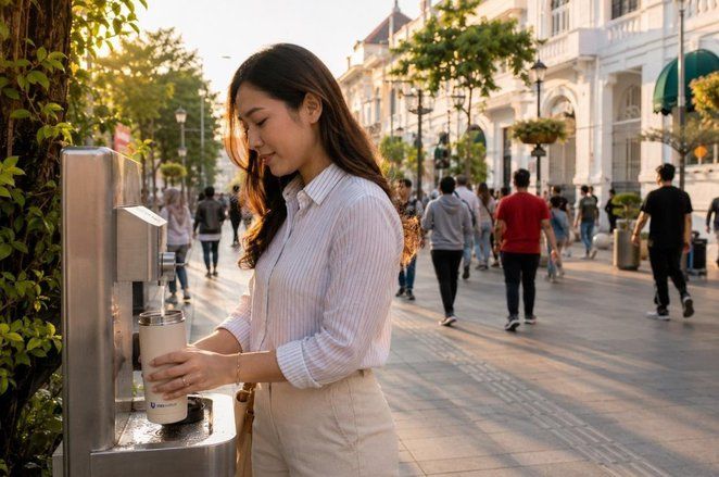 Mengisi Botol Minum Sebelum Bepergian Semakin Menjadi Kebiasaan