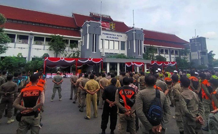 Oknum Satpol PP Surabaya Diduga Gunakan Narkoba, Sanksi Pemberhentian Menantinya
