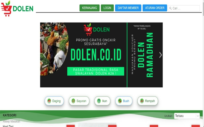 Dolen, Solusi Belanja Online dengan Harga Pasar Tradisional di tengah Covid-19