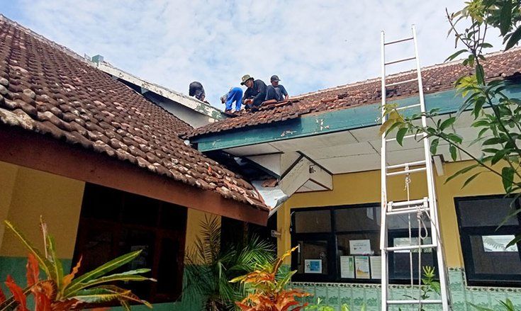 Terhempas Angin Puting Beliung, Jadwal Ujian SD di Madiun Terancam&nbsp;Molor