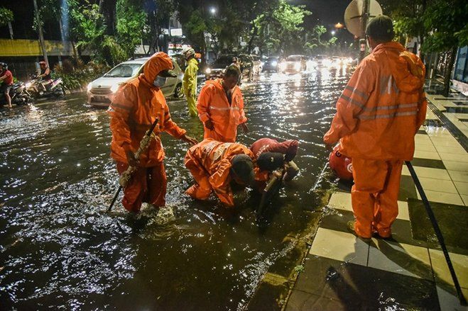 Rumah Pompa Greges Tak Mampu Tampung Debit Air, Kawasan Jalan Semarang dan Tembaan Tergenang