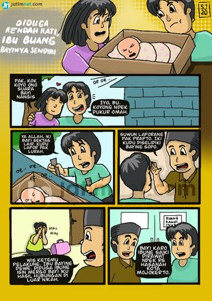 Bayi di Atap Rumah