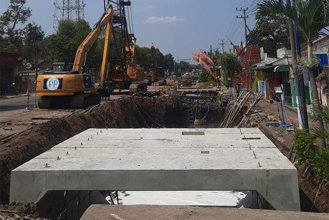Mega Proyek Rp101 M Empunala Sentuh Pemasangan Box Culvert