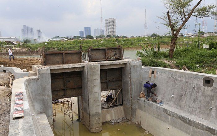 Bozem Karangpoh Sukses Atasi Genangan di Kawasan Tandes