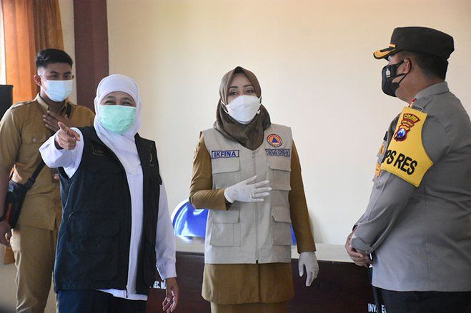 Gubernur Khofifah Minta Pemkab Mojokerto Tambah BOR 50 Persen