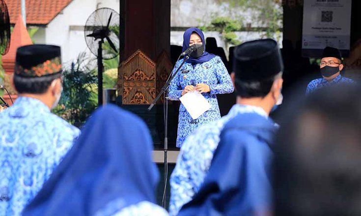 Apel Korpri Perdana 2022, Bupati Mojokerto : Selamat Bekerja Sekaligus Ibadah