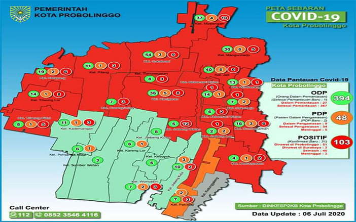 Pasien Covid-19 Baru di Kota Probolinggo Meningkat Drastis