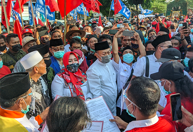 Ini Alasan Enam Partai Non parlemen Dukung Pasangan Sugiri-Lysdiarita di Pilkada Ponorogo