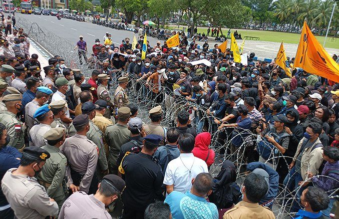 1 Tahun Pemerintahan Bupati Hendy, Massa PMII Jember Beri Catatan Merah