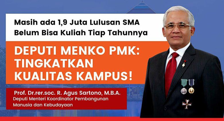 Deputi Kemenko PMK: Tiap Tahun 1,9 Juta Anak SMA Tidak Bisa Kuliah