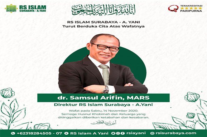 Usai Berjuangan Melawan Covid-19, Direktur RSI Surabaya Meninggal Dunia