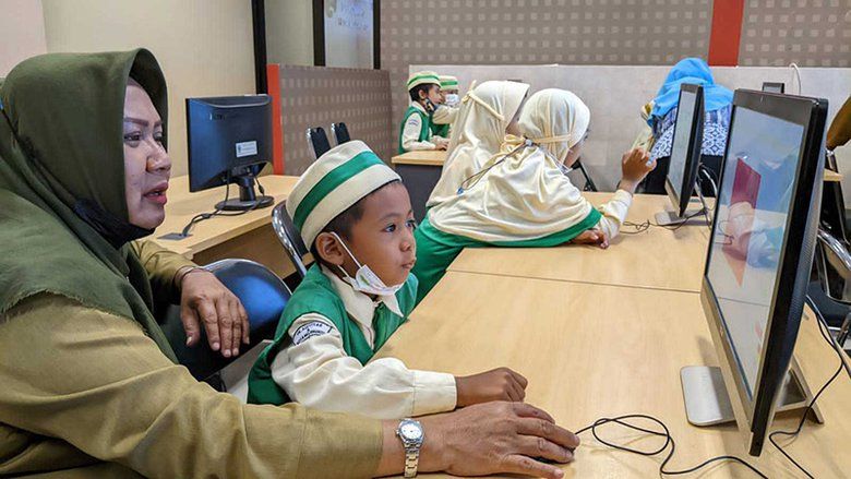 Era Digital, TK&nbsp;Aisyiyah&nbsp;Belajar TIK di&nbsp;Telecenter Palapa Diskominfo Kota Mojokerto