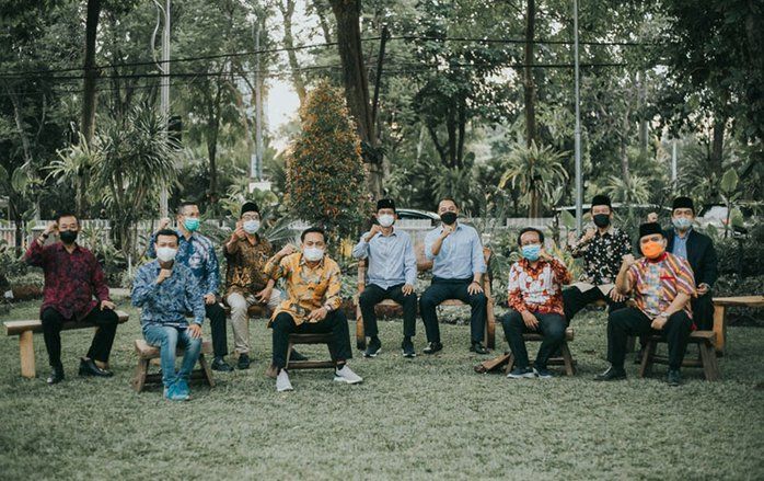 10 Pimpinan Parpol bertemu Walkot Surabaya, Ini yang Dibahas