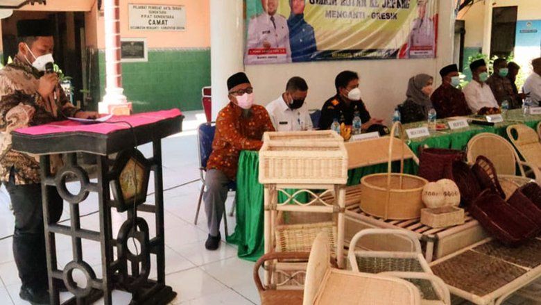 Ekspor Kerajinan Rotan Asal Gresik Ikuti Japan DIY Home Center Show 2021