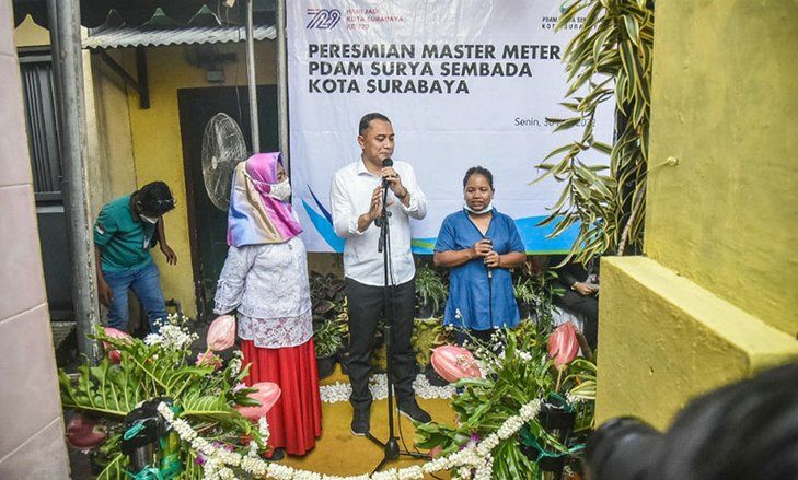 Pemasangan Master Meter di 7 Lokasi di Surabaya Jadi Bukti 2023 Semua Terlayani Air