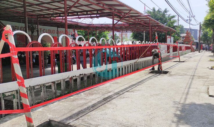 Bahaya, Besi Penutup Gorong-gorong di Mojokerto Raib