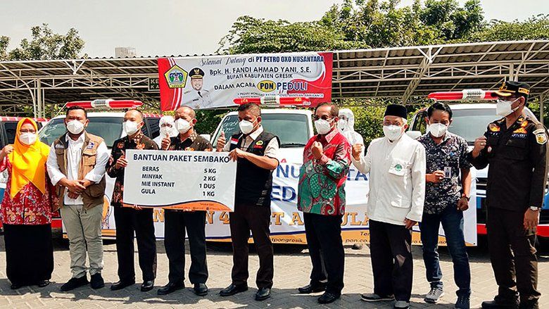 PT Petro Oxo Nusantara Donasikan Rp.6,3 Miliar Untuk Penanggulangan Covid-19 di Gresik