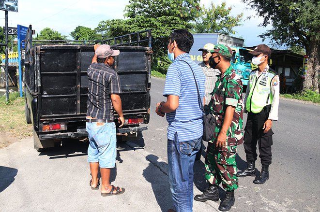 Jelang Hari Raya Iduladha,&nbsp;Forkopimda Kabupaten Mojokerto Gelar Operasi Kendaraan Angkut Hewan Ternak