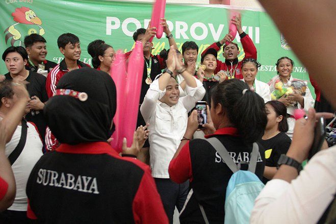 Temui Atlet Surabaya,  Wali Kota Eri Cahyadi Janjikan Fasilitas Bagi Semua Cabor