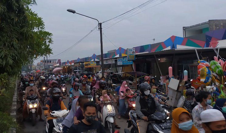 Baru Buka Empat Hari Saat Ramadan, Pasar Kaget di Mojokerto Dibubarkan