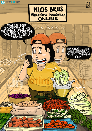 Covid-19, Layanan Pasar Online