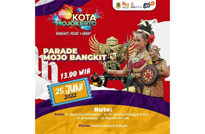 Ini Rute Kirab Budaya Mojo Bangkit