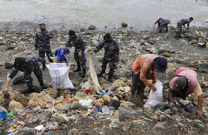 Koarmada II Gelar Program Laut Bersih Libatkan Berbagai Elemen dan Stakeholder