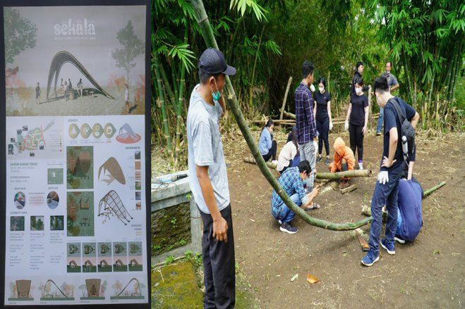 Mahasiswa UK Petra dan Sahabat Bambu Kolaborasi Bangun Sentra Edukasi Batik Warna Alam di Jombang