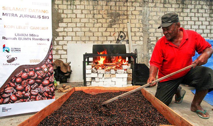 UMKM Produk Kopi di Rembang Binaan Semen Gresik Memiliki 300 Reseller