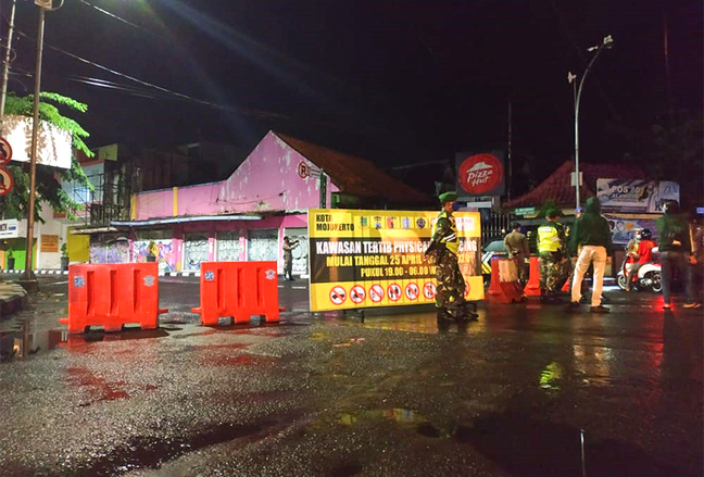 Cegah Covid-19, Jam Malam di Mojokerto Diberlakukan