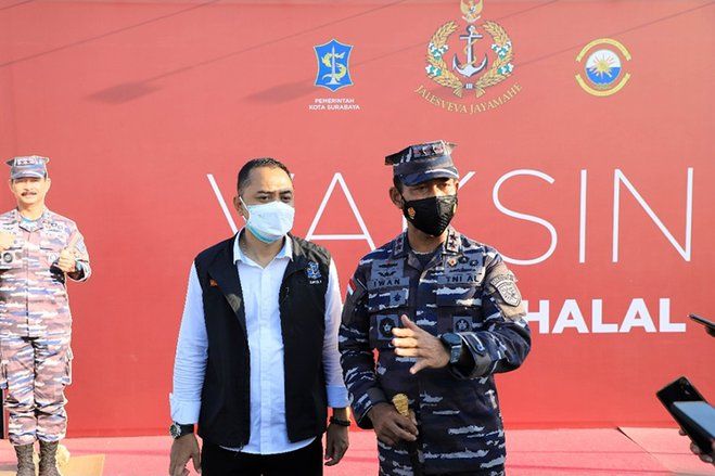 Tangani Pasien Covid-19, TNI AL Siapkan Rumah Sakit Lapangan di Surabaya