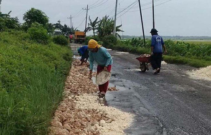 Banyak Jalan Berlubang, Dinas PU Bina Marga Lamongan Bagi Tiga Tim Pelaksana Perbaikan