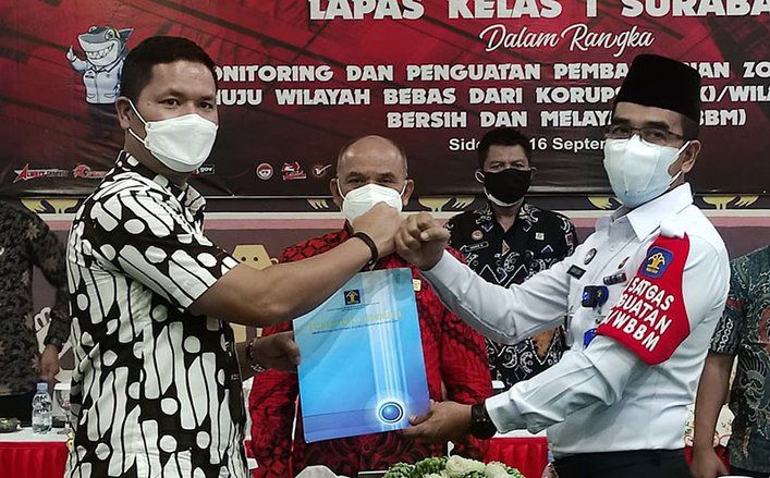 Lapas Surabaya Siap Wujudkan Wilayah Bebas Korupsi